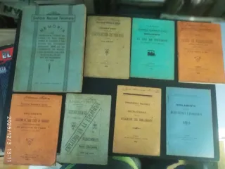 Raccolta di libri antichi sui ferrovieri