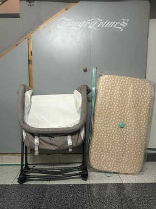 Cuna plegable con colchón