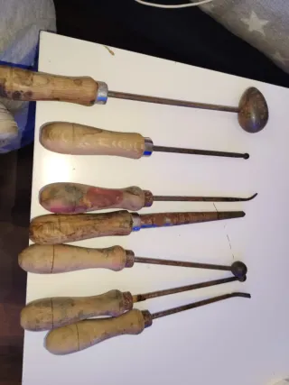 Herramientas antiguas de madera