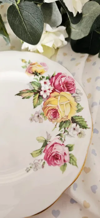 Set 4 Piattini da tea Queen Anne