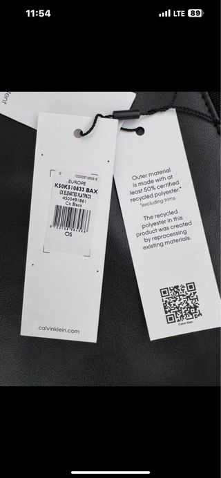 Bandolera Calvin Klein Polipiel Negra