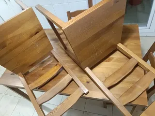 Mesa madera con 4 sillas Ikea Hägernäs