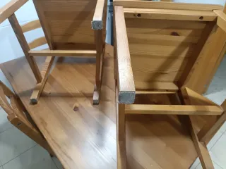 Mesa madera con 4 sillas Ikea Hägernäs