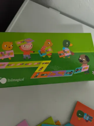 Dominó infantil con caja