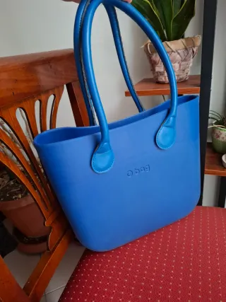 Scocca O bag mini blu