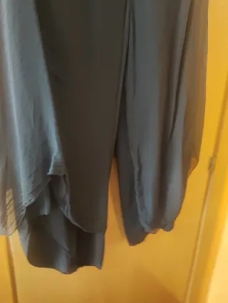 Pantalón seda negro talla única