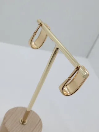 Pendientes Goldfield Diseño Griego Negro