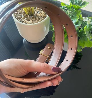 Cintura Ralph Lauren RL Oro Marrone