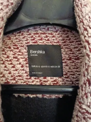 Parka burdeos y rosita Talla XS-S