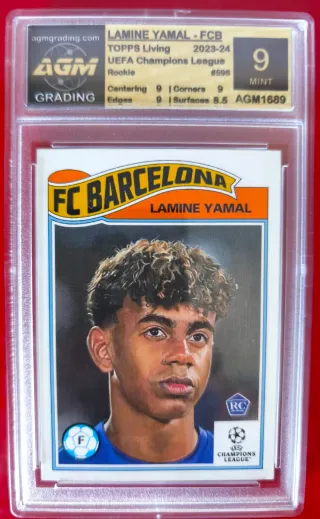 Lamine Yamal Lote 5 Cromos Gradedos AGM