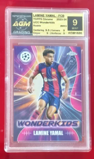 Lamine Yamal Lote 5 Cromos Gradedos AGM