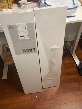 Estantería pared blanca Ikea Lack