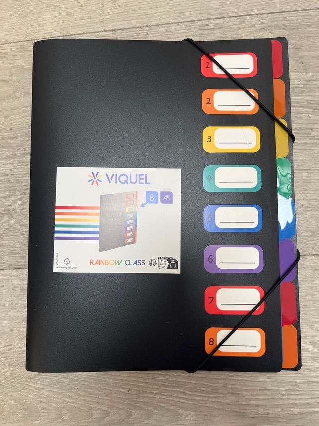 Viquel Rainbow Pasta Classificadora 8 posições
