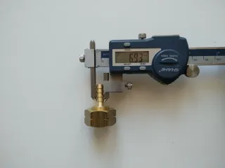 Tuerca y racor manguera soplete