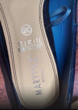 Tacones terciopelo azul marino