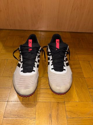 Zapatillas Adidas Clavos Blancas Negras