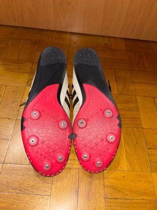 Zapatillas Adidas Clavos Blancas Negras