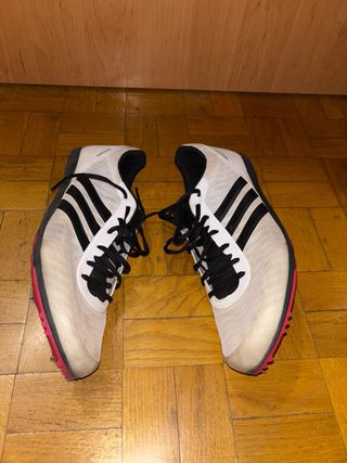 Zapatillas Adidas Clavos Blancas Negras