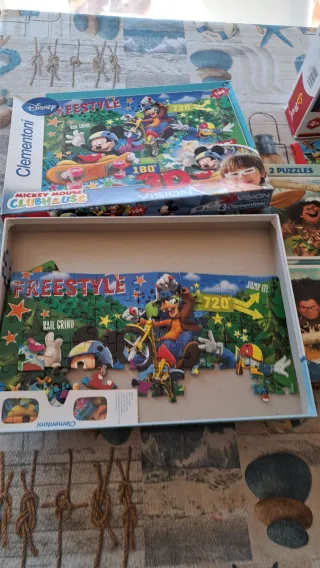 Pack 5 Puzzles Disney y Paw Patrol
