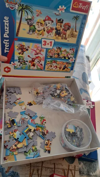 Pack 5 Puzzles Disney y Paw Patrol