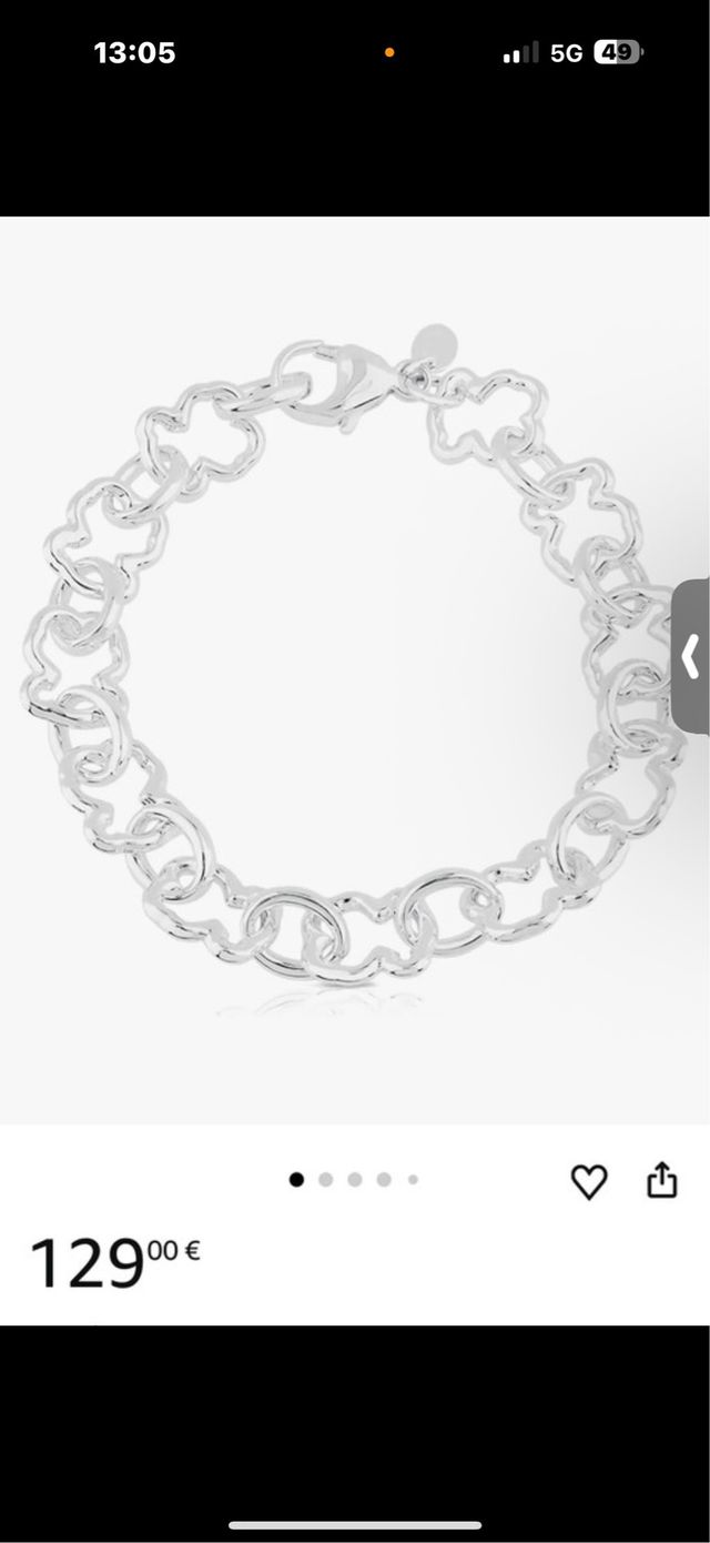 Pulsera Tous Plata 925 carrusel new