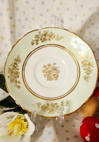 Set 4 piattini inglesi da tè in verde 1