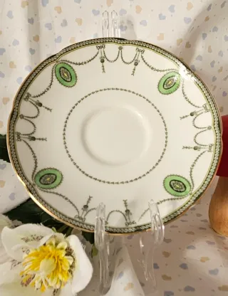 Set 4 piattini inglesi da tè in verde 1