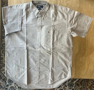Camisa Polo Ralph Lauren Azul/Gris XL Algodón