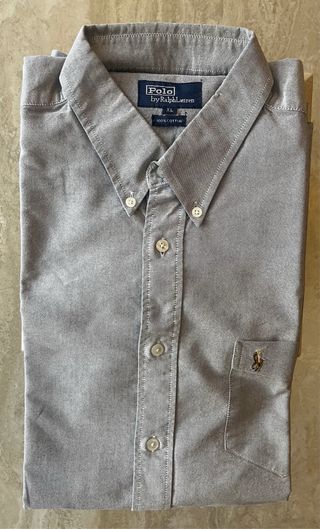 Camisa Polo Ralph Lauren Azul/Gris XL Algodón