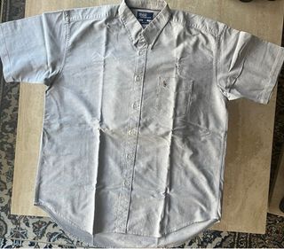 Camisa Polo Ralph Lauren Azul/Gris XL Algodón
