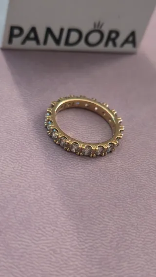 Anillo Pandora Oro y Plata