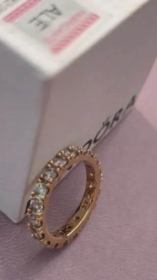 Anillo Pandora Oro y Plata