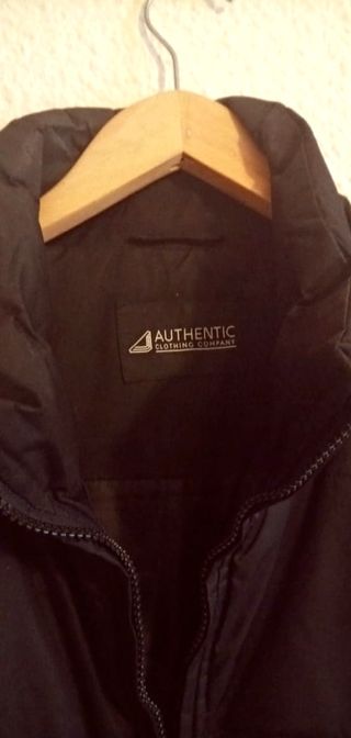 Chaleco Acolchado Authentic Negro T XXL