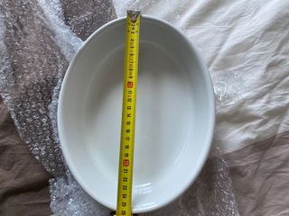 Molde Cerámica IKEA Blanco Ovalado