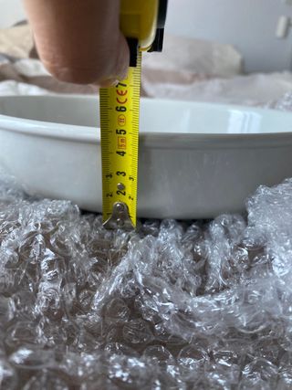 Molde Cerámica IKEA Blanco Ovalado