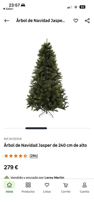 Árbol de Navidad Jasper 240 cm