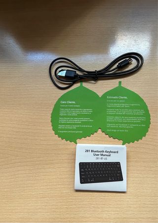 Teclado Inalámbrico Mayús Negro