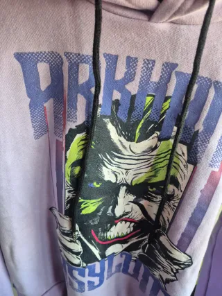 Sudadera Joker Arkham Asylum Morada