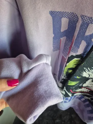 Sudadera Joker Arkham Asylum Morada