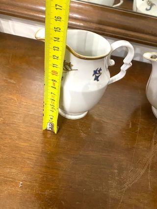 Set caffè/tè in porcellana decorata