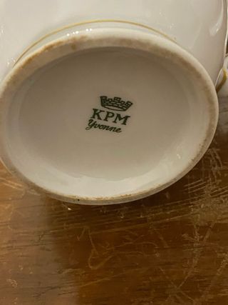 Set caffè/tè in porcellana decorata