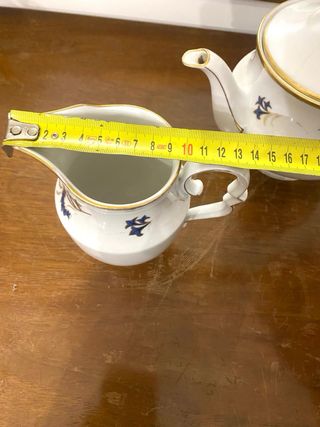 Set caffè/tè in porcellana decorata