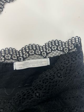Body Zara encaje negro