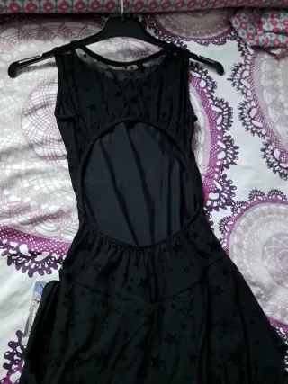 Maillot Patinaje Artístico Negro Estrellas