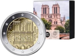 Set 2 Euro Louvre + Notre Dame 2025 Proof Coincard
