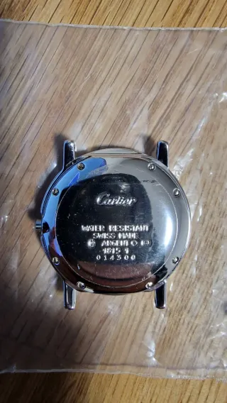 Caja y corona de reloj Must de Cartier Plata