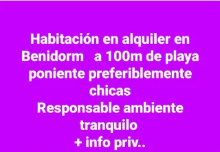 Alquiler de habitación