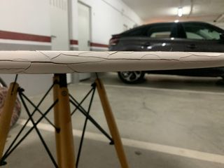 Mesa Nórdica Blanca y Madera