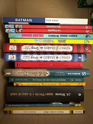 Lote 43 libros juvenil-infantil + 39 DVD’s