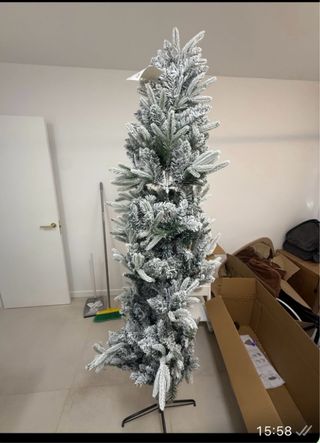 Árbol de Navidad Nieve Artificial Nuevo.